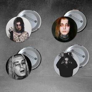 Ghostemane 1.5 inch Pinback Button 4 Pack Metal Industrial Music StockingStuffer
